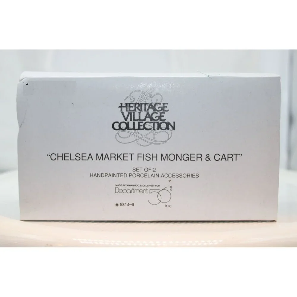 Dept 56 Dickens Village- Chelsea Market Fish Monger
